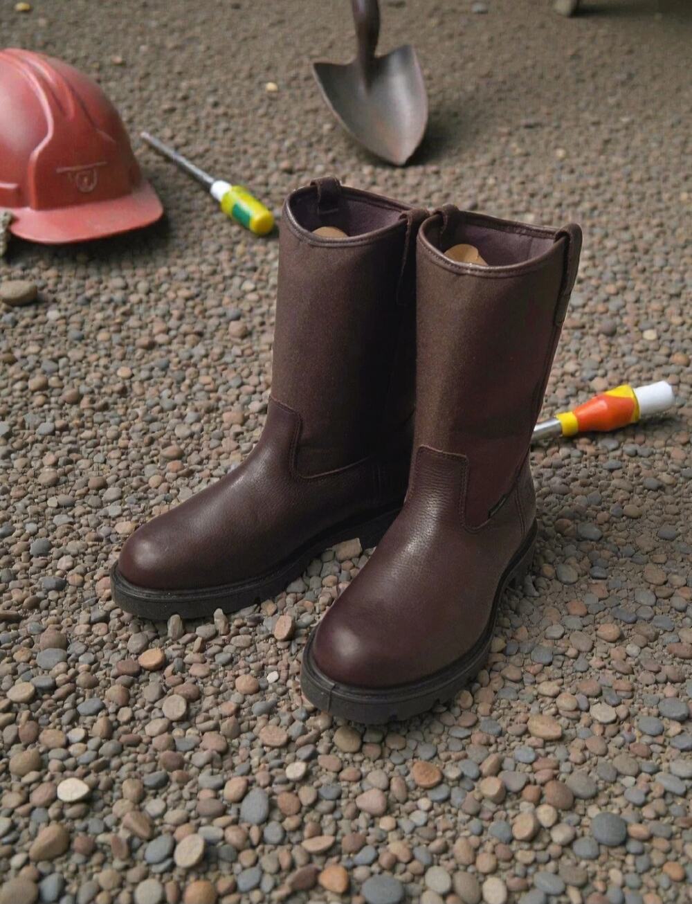 Georgia Boot Homeland Waterproof Wellington Work Boots Brown Men 9.5W